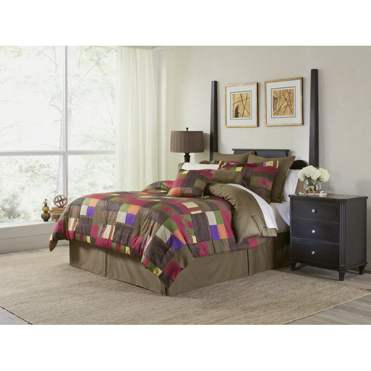 Pointehaven Marrakesh Modern & Contemporary Cotton Patchwork Duvet